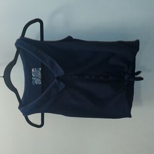 Anthropologie Floral Navy Fabric